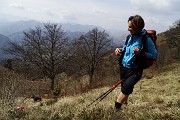 Monte Suchello (1541 m) da Aviatico (1080 m) il 13 aprile 2015  - FOTOGALLERY